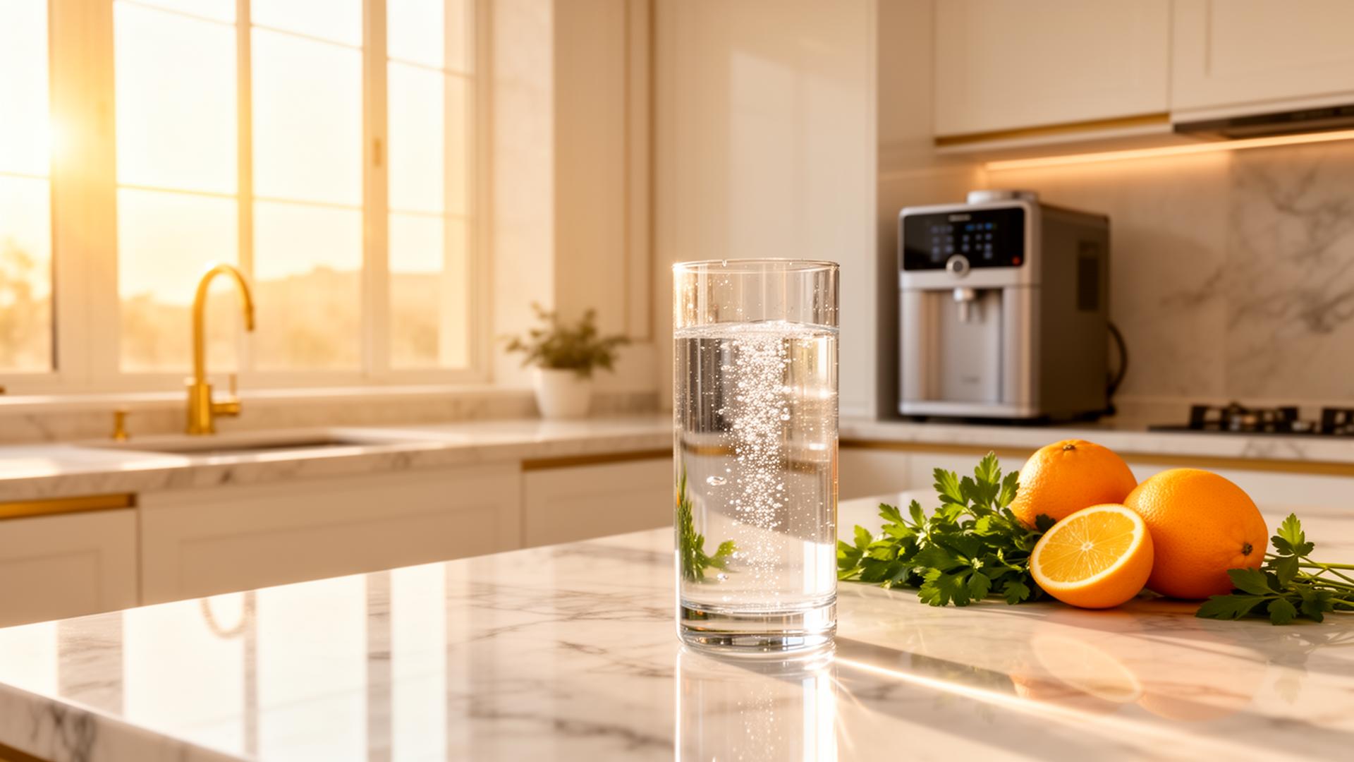 Luxury Doha residential interior promoting a health & wellness lifestyle with Revive Living water systems